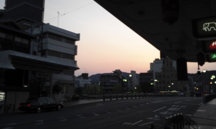 夜明けの京都