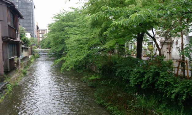 雨降りの京都にて