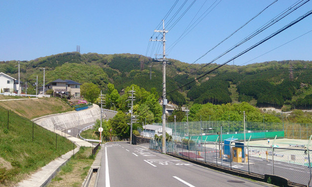 騒動の後 – 京都の昼の帰り道