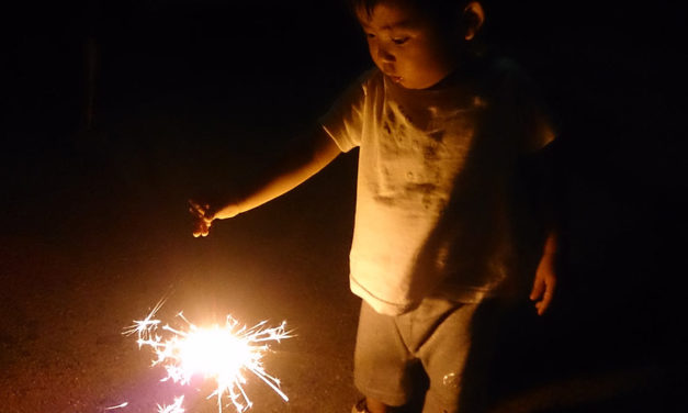 髪を短くして花火をしながら夏の終わりを感じる夜