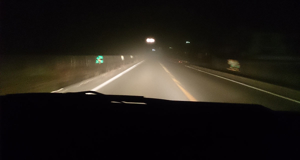 二ヶ月ぶりの姫路 – 霧の中の国道372号線