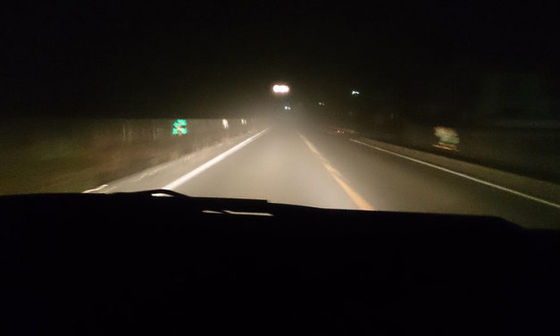 二ヶ月ぶりの姫路 – 霧の中の国道372号線