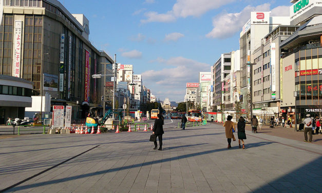 快速電車に乗って姫路の街へ