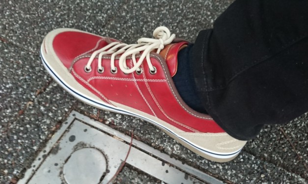 2020年の演奏納めの日、赤い靴を衝動買いする