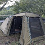 設営 ― 3回目。9年前の泊まりキャンプのリベンジを果たす為に再びゴリラフィールド豊能へ