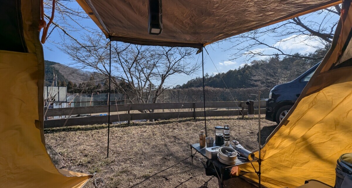 設営6回目 ― 初の極寒ソロキャン in ゴリラフィールド豊能