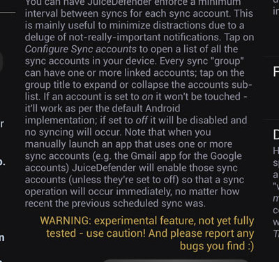 LTEになって諸々違う挙動～Juice Defender Betaを試してみる。