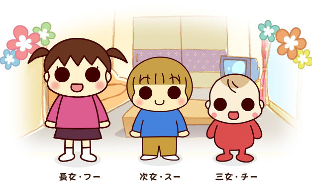 憧れてマネをするその純粋さ – アニメ「うちの3姉妹」